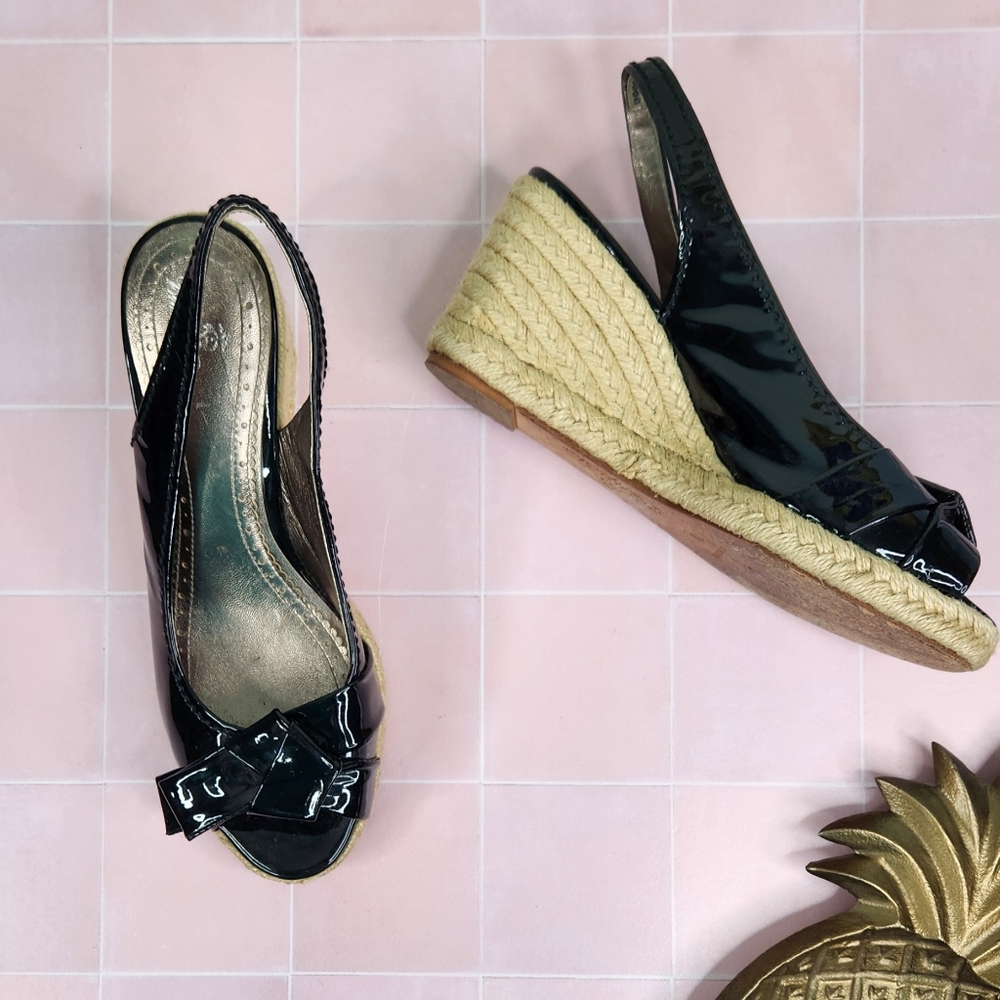 Brooks Brothers Patent Leather Espadrille